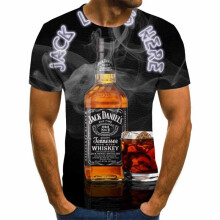 (BlackGray,XL)Funny Hypnosis 3d Tshirt Men Women Colorful Print Casual Short Tops Sleeve