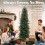 Homcom HOMCOM Slim Gracious Pine Xmas Tree with 688 Branch Tips, Green 4