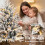 Homcom HOMCOM 90 cm Prelit Flocked Table Christmas Tree, Base Stand, Green White 5