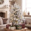 Homcom HOMCOM 90 cm Prelit Flocked Table Christmas Tree, Base Stand, Green White 9
