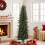 Homcom HOMCOM Slim Gracious Pine Xmas Tree with 688 Branch Tips, Green 2