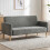 Homcom HOMCOM 2 Seater Sofa, Velvet Small Couch with Plush Backrest, Grey 2