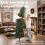 Homcom HOMCOM Slim Gracious Pine Xmas Tree with 904 Branch Tips, Green 6