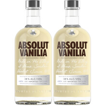 Absolut Vanilia Flavoured Swedish Vodka, 70 cl (Pack of 2)