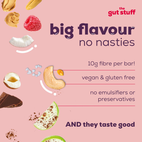 The Gut Stuff Fruit & Nut Bars, Mixed Flavours - 12 Bars 2