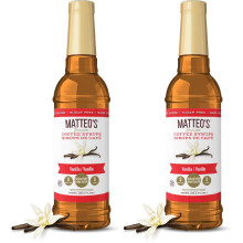 Matteo's Sugar Free Coffee Flavoring Syrup, Vanilla, Delicious Coffee Syrup, 0 C