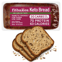Fit bakes Keto Bread 2g Carbs 7g Protein, Diabetic, Multi Seeded, 16 Slices