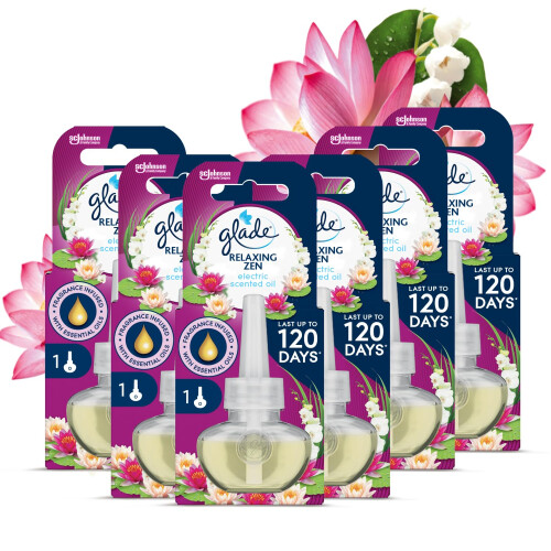 Glade Glade Plug In Refill, Relaxing Zen, 6x20ml