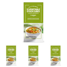 by Amazon 12 Vegetable Stock Cubes, 120g (Pack of 4)