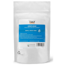 Mr.P Ingredients Agar Agar 100g Powder Vegan Gelatine Replacement Ideal for Jelly Mousse Molecular Gastronomy Gelling Agent Vegan Vegetarian Halal Ko