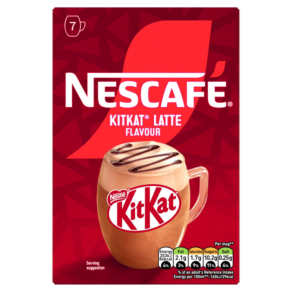Nescafe Nescafé Kitkat Latte Sachets 7 X 21G | Pack Of 1 - Image 5