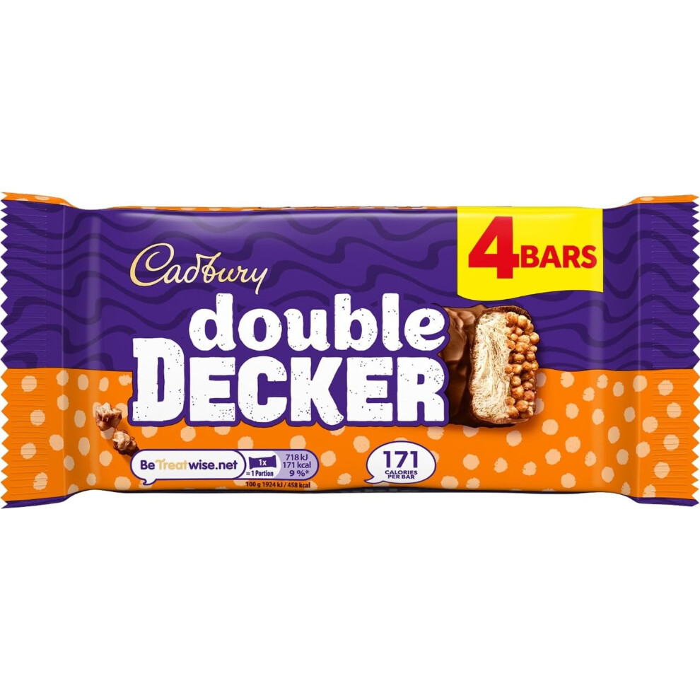 Cadbury Double Decker Chocolate Bar Multipack, 4 X 43.7 G (Pack Of 1) - Image 5