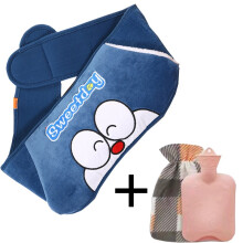(Doraemon)Plush Waist Protection Warm Water Bag Hot Compress Warm Waist And Hand Winter In