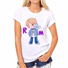 (RM,XXL)Kpop Bt21 Bangtan Boys Jimin Jin V Tshirt Bts Chimmy Tata Rj Shooky Tee Cooky