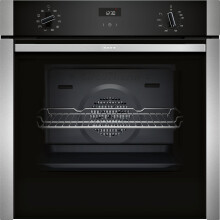 NEFF N50 B3ACE4AN3B Slide&Hide Single Oven, A+ Rated, Black with steel Trim