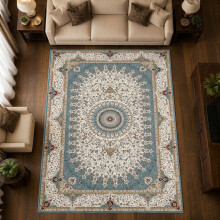 (240 x 320 cm (8 ft x 10 ft 6 in) _ Extra Large Rugs Carpets For Living Room Bedroom Indoor Outdoor R, Willow Teal) Extra Large Traditional Rugs Modern Carpet Doormat