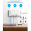Extension Lead with 6 USB Slots (3 USB C), 4 Way Surge Protected, 1.5M 3