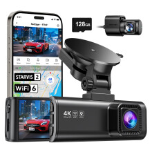 REDTIGER 4K Dash Cam Front and Rear, STARVIS 2 Ultra Night Vision DashCam