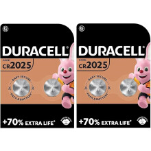 4 x Duracell CR 2025 (2 Blister Packs of 2 Batteries) 4 Batteries (CR 2025)