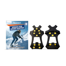 HozoneX Winter Shoes Snow Mountaineering Anti-Slip Rubber Easy to Wear Firm Grip Non-Slip Universal Shoes