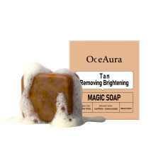 OCEAURA Saffron Bath Soap Refreshing, moisturizing, dense foam, gentle and comfortable body and skin cleansing soap