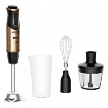 Mixeur plongeant - TEFAL - HB656G10 - 1000W - 20 vitesses - Lame Powelix & accessoires