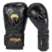 Venum, Contender 1.5 XT Boxing Gloves, Unisex Adult, 16 Oz, Black/Gold