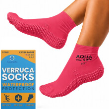 Verruca Socks for Kids Swimming, 100% Latex Swim Socks for Kids & Adults