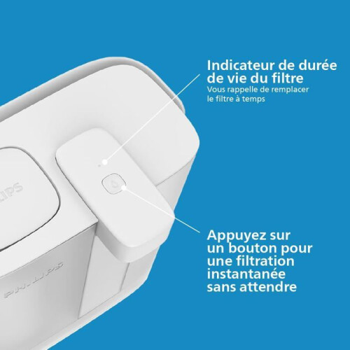 Filterkan - Philips Water Instant - 3,0 L - Filtratie 4 sneller - LED-filterindicator 1