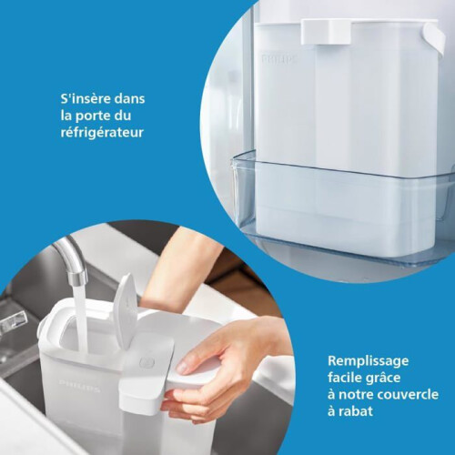 Filterkan - Philips Water Instant - 3,0 L - Filtratie 4 sneller - LED-filterindicator 2