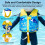 Kids Swimming Vest - Adjustable 8 Panel Buoyancy System - Comfort Soft Neoprene, 4