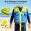Kids Swimming Vest - Adjustable 8 Panel Buoyancy System - Comfort Soft Neoprene, 5
