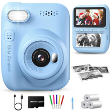 GREENKINDER Kids Camera Instant Print 3.0'' Screen, Child Funny Toys Gifts