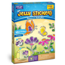 Imagimake DIY Jelly Stickers - Flowers & Butterflies, 10 Stickers, Ages 3+