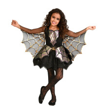 amscan 9905068 Childs Iridescent Spider Web Girl Fancy Dress Halloween Costume Age 8-10 Years