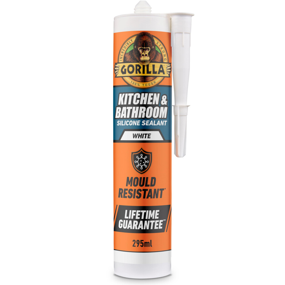 B&Q - White Bathroom & Kitchen Silicone Sealant295Ml - Image 2