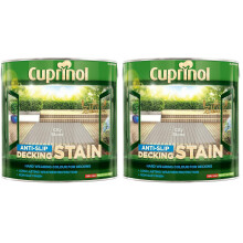 Cuprinol UTDSCS25L Anti Slip Decking Stain City Stone 2.5 Litre (Pack of 2)