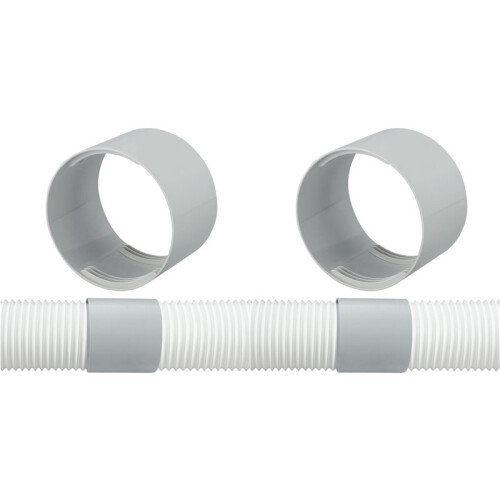2X Acoplador de Mangueira de Exaustão de Ar Condicionado Portátil, Extensor de Conector de Mangueira de Exaustão CA de 5,9 Polegadas, Extensão de 1