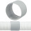 2X Acoplador de Mangueira de Exaustão de Ar Condicionado Portátil, Extensor de Conector de Mangueira de Exaustão CA de 5,9 Polegadas, Extensão de 3