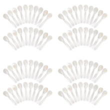 80 Pieces Set of Caviar Spoons  of Pearl Spoons with Handcraft Round Handle for Caviar, Egg, Ice Cream, Coffee