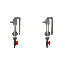 2X Pre-Filter Fi Tank External Waste Collector Cleaning Poop Absorber Long Turnover Box Drop Str Box Aquarium Equipment