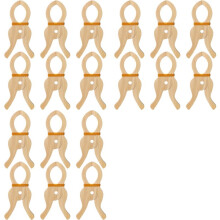 18 Pcs Wooden Clip Handmade Clip Toys Wooden Clips for Curtains, Wardrobes, Balcony, Wooden Clips