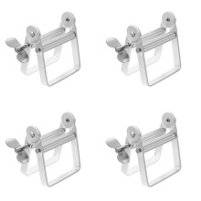 4X Toothpaste Squeezer, Metal Tube Roller, Rotating Toothpaste Dispenser, Tube Squeezer, Stainless Steel Squeezer A