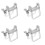 4X Toothpaste Squeezer, Metal Tube Roller, Rotating Toothpaste Dispenser, Tube Squeezer, Stainless Steel Squeezer A 1