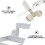 4X Toothpaste Squeezer, Metal Tube Roller, Rotating Toothpaste Dispenser, Tube Squeezer, Stainless Steel Squeezer A 8