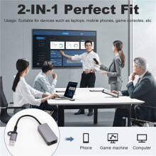 2,5 Gigabit Ethernet-Adapter Type-C USB 3.0 Naar RJ45 LAN 2500Mbps Hoge Snelheid 2.5G Netwerkkaart voor NAS Laptop PC