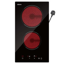 CIARRA Plug-in Ceramic Hob 2 Zones with 13A UK Plug 2900W CBBCH292T