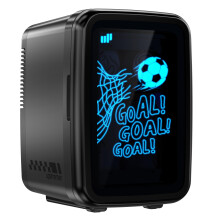 Upstreman Mini Fridge for Bedrooms, 4 Litres/6 Cans With 7 RGB LED Light