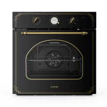 Klarstein Victoria Retro Design Built-in Oven 9 Functions 50-250C Black Black
