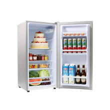 E-Yards Compact Mini Fridge, Adjustable Thermostat with 7 Settings, Removable Shelf, Low Noise, C Energy Rating, Ideal for Dorm, Apartment, Office